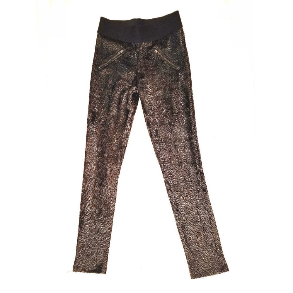 Girls  12 Ragdoll & Rockets‎ Python Zipper Slate Color Tween Leggings NWT Winter